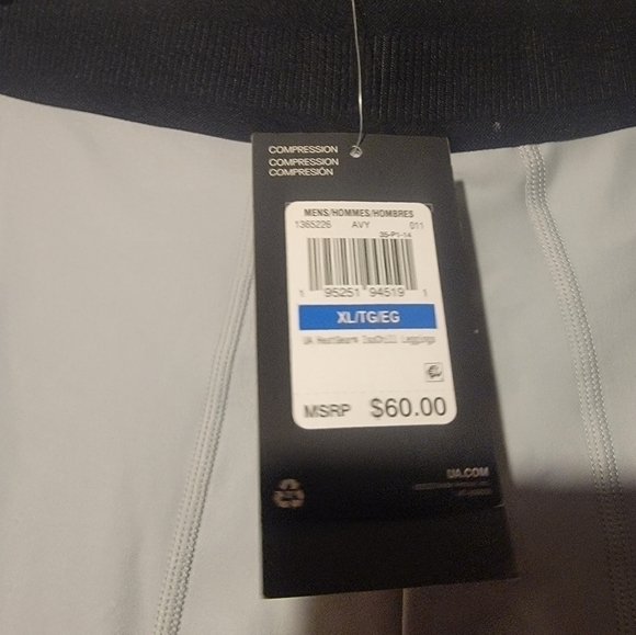 Under Armour Mens Heat Gear ISO-CHILL Size XL 1365226-011 Gray Compression - Picture 5 of 7